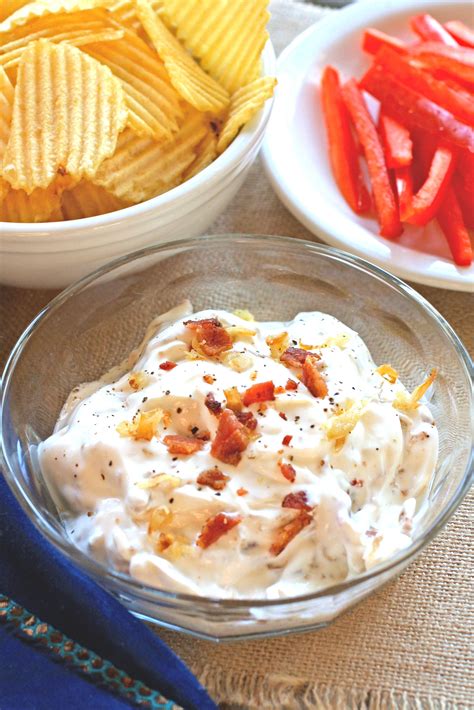 Bacon And Caramelized Onion Dip Recipe Onion Dip Caramelized Onion