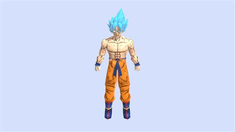 Goku Ssj Blue Download Free 3d Model By Salstar123 Syedsalman