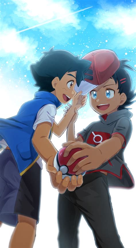 Ash Ketchum And Goh Pokemon And 2 More Drawn By Ze0enmaitake