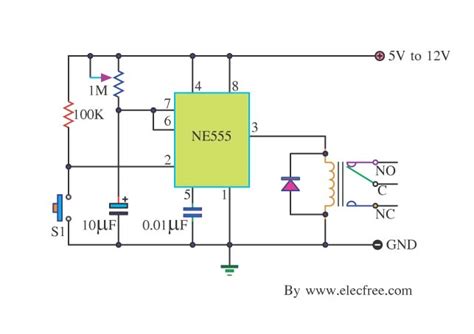 Electronics Idea Basic Timer Control With Ne555