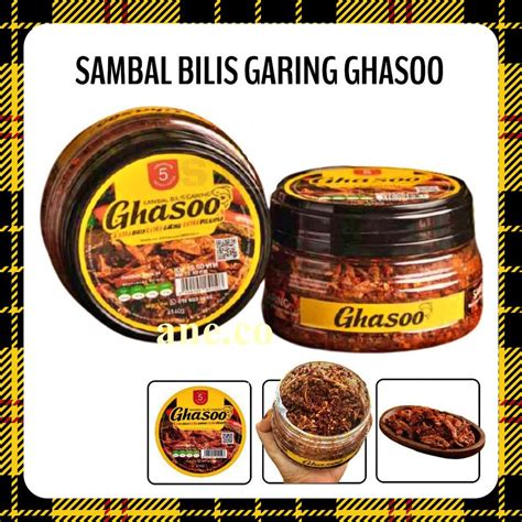 Ready Stock Sambal Ikan Bilis Garing Ghasoo Original Extra Pedas