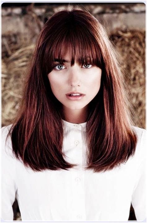 Short Straight Hair With Bangs In 2021 Straight Hairstyles Long Hair