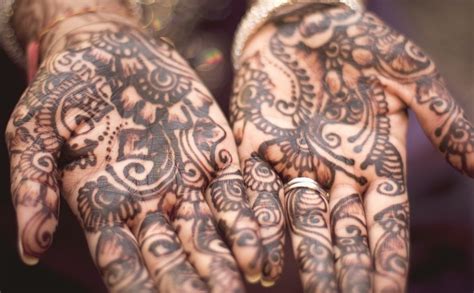 Henna On Hands Color Scheme Brown