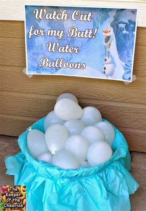 Frozen Party Ideas Water Balloons Ideas Of Water Balloons