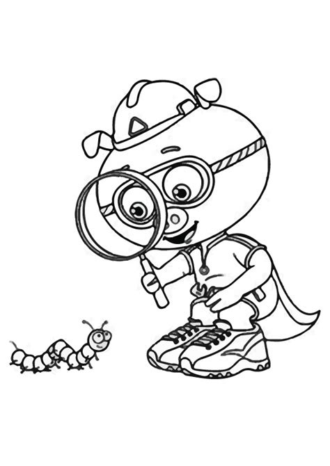 Coloring Page Super Why Flyer Coloring Pages