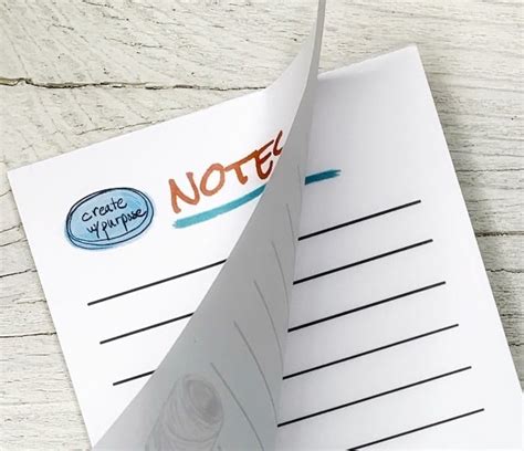 How To Make A Diy Tear Off Notepad Well Crafted Studio