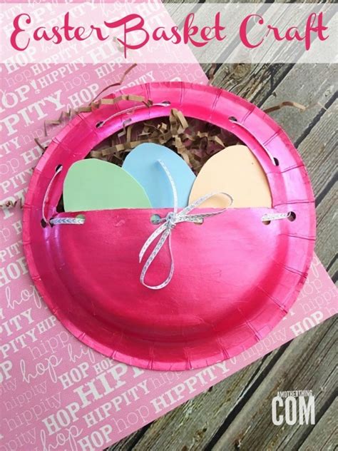 Paper Plate Easter Basket Craft