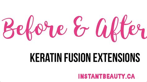 Keratin Fusion Extensions Custom Blend Before And After Youtube