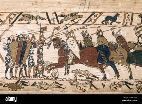 The Bayeux Tapestry Called The Tapestry Of Queen Matilda Medieval
