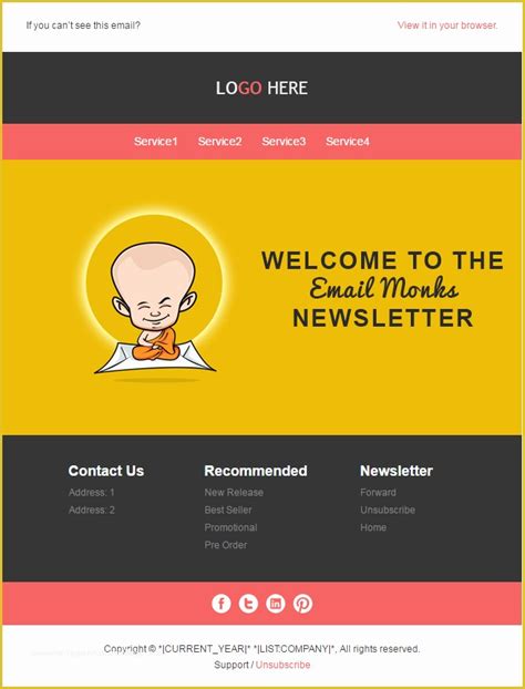 Welcome Email Template Html Free Of How To Make Various Types Of Emails