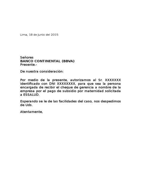 Carta Entrega De Chequera Sample Site L