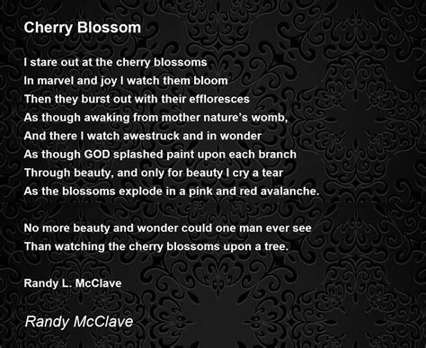 Cherry Blossom Poem By Randy Mcclave Poem Hunter