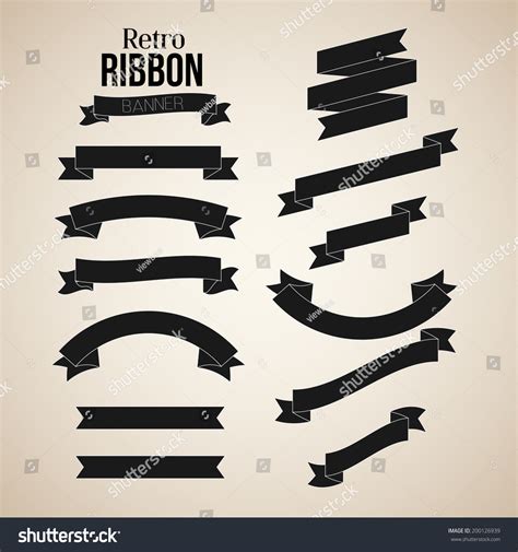 Retro Ribbon Banners Vector Collection 200126939 Shutterstock