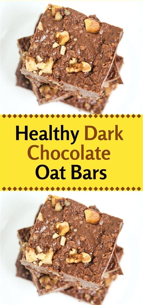 In a large bowl, stir together the flour, oats, baking soda, salt, and cinnamon. Healthy No Bake Chocolate Oatmeal Bars | Recipe ...