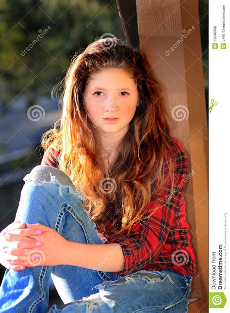 Het Mooie Meisje Van De Tiener Stock Foto Afbeelding Bestaande Uit