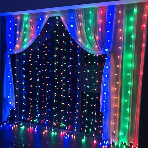 The Holiday Aisle Curtain Lights 448 Led 196x66 Foot Led String