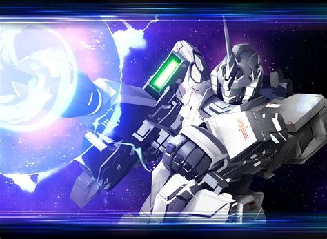 Papel De Parede Anime Espaço Veículo Máquina Rx 0 Unicorn Gundam