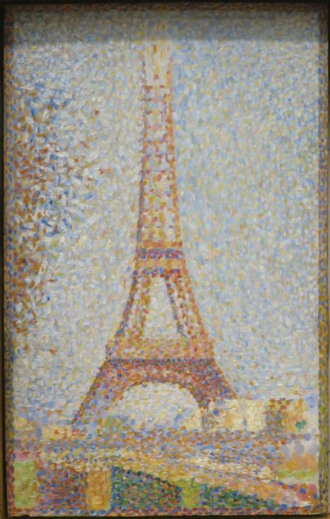 The Eiffel Tower 1889 By Georges Seurat Artchive