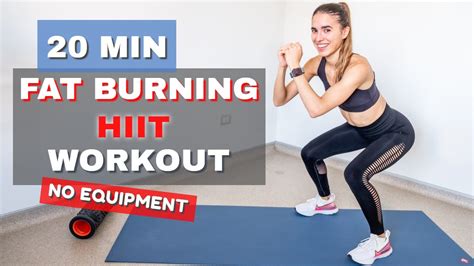 Min Fat Burning Hiit Workout At Home No Equipment The Fashion Jogger Youtube