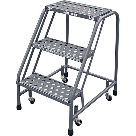 Cotterman Rolling Ladder — 40in Max Height Model D0460089 03