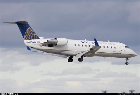 N418aw Bombardier Crj 200lr United Express Air Wisconsin Jeremy