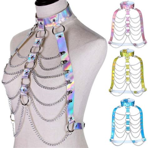 Holographic Body Chain Harness Gentle Bdsm
