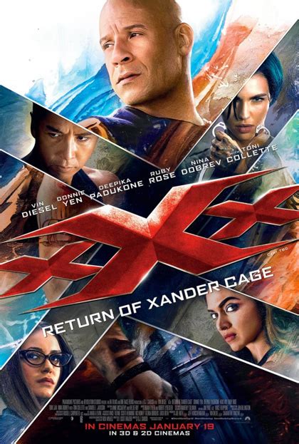 Poster 3 Xxx Il Ritorno Di Xander Cage