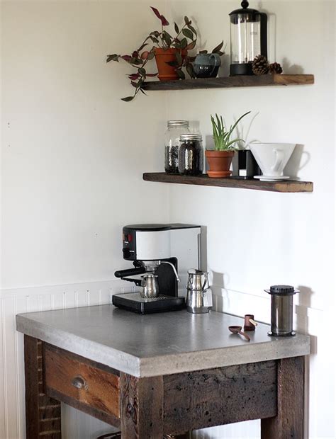 DIY Concrete Top Coffee Bar - The Merrythought