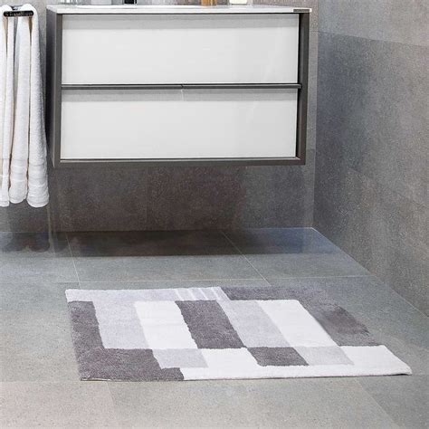 Bath mats add a splash of color to your home while keeping your floors dry. Boxes Grey Bath Mat 50 x 80cm - Home Store + More