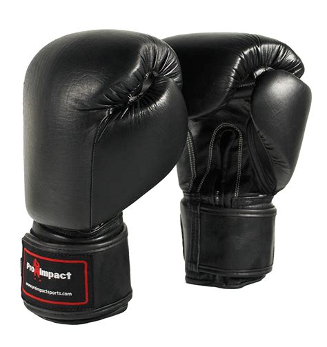 Pro Impact Pro Style Boxing Gloves Black 14 Oz Pencak Silat Pertempuran