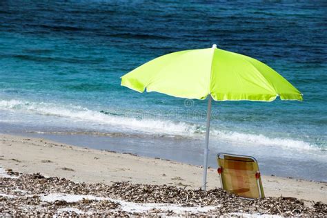 Beach Umbrella Stock Image Image Of Deserted Clear 25875517
