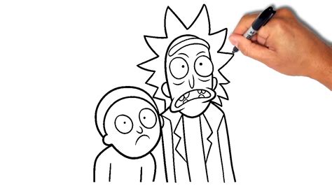 Rick And Morty Drawing Easy Rick And Morty Drawing At Getdrawings