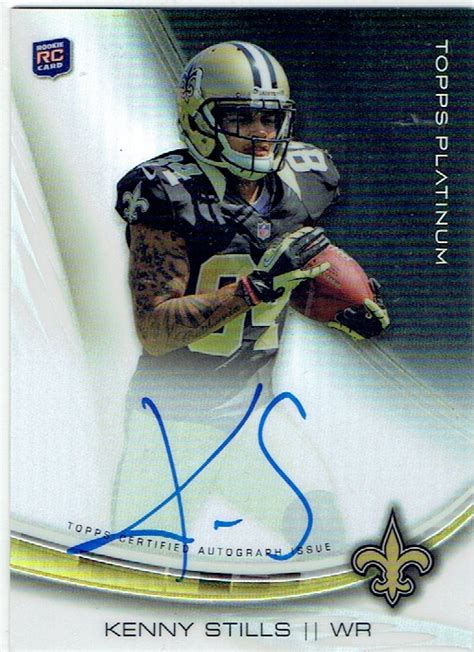 2013 Topps Platinum Rookie Autographs Refractors Aks Kenny Stills Rookies And More