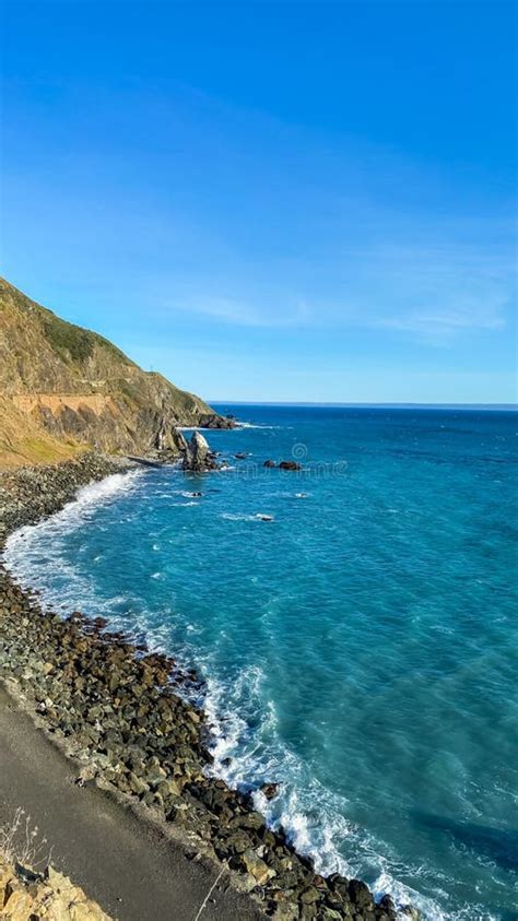 Big Sur Shoreline West Coast California Stock Image Image Of Colorful