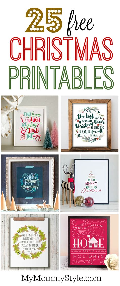 Free Christmas Printables My Mommy Style