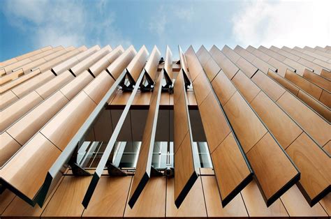 Vertical Timber Louvres Surrey Library Facade Architecture