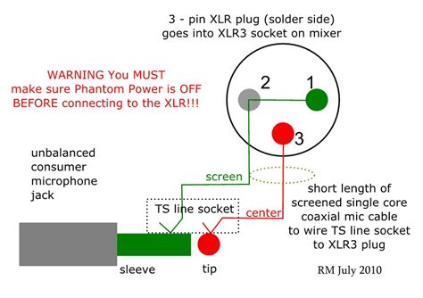 How To Wire An Unbalanced Microphone To A Balanced Xlr Input Azztechs