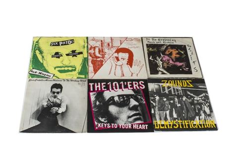 Punk New Wave 7 Singles Approximately Fifty Five Singles Of Mainly