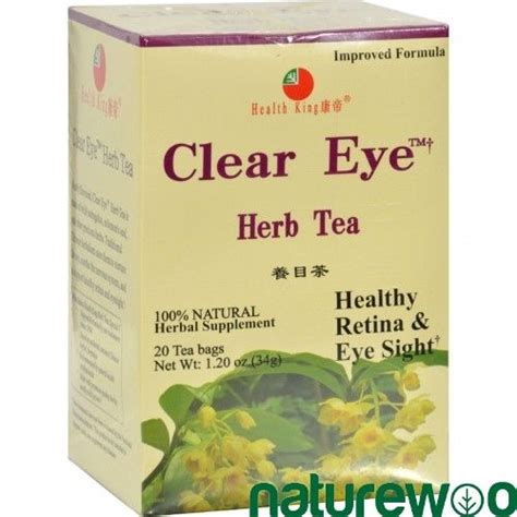 Health King Medicinal Teas 417691 Health King Clear Eye Herb Tea 20 Tea Bags Clear Eyes