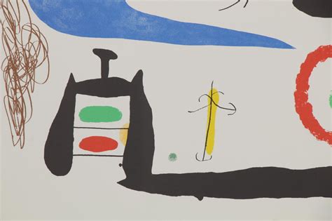 Lithograph After Joan Miró Dormir Sous La Lune 21st Century Ebth