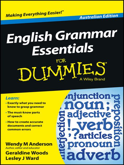 English Grammar Essentials For Dummies Microsoft Library Overdrive