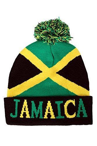 Jamaican Flag Jamaica Reggae Pom Pom Ski Beanie Hat Cap Head Stay Warm