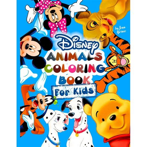 Disney Animals Coloring Book For Kids Illustrated 2019 High Quality