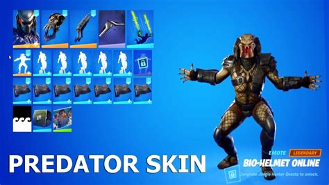 Predator Skin Gameplay Fortnite Secret Skin Of Season 5 Chapter Skin Showcase Youtube