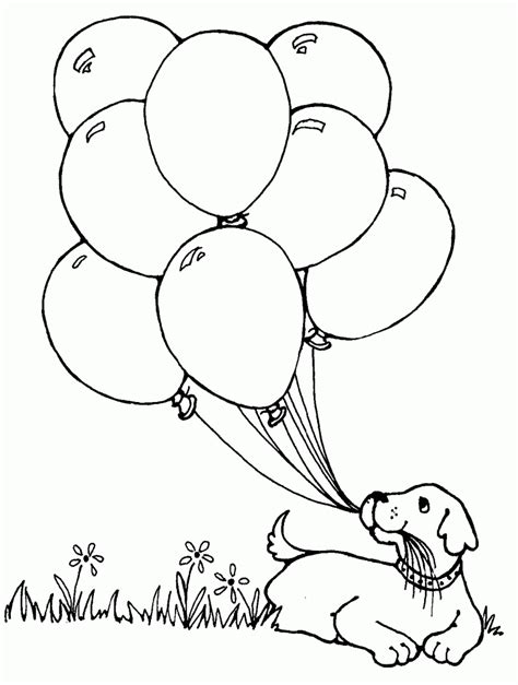 A white dog in green grass looks better than a white dog in snow. Balloon Printing Pages | creative children