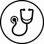 Clipart Stethoscope Icon Treatment Medical Circle Svg