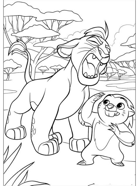 For more lion guard coloring and activity pages click here. The Lion Guard coloring pages. Free Printable The Lion ...