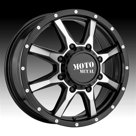 Moto Metal Mo995 Dually Gloss Black Machined Custom Wheels Rims Mo995