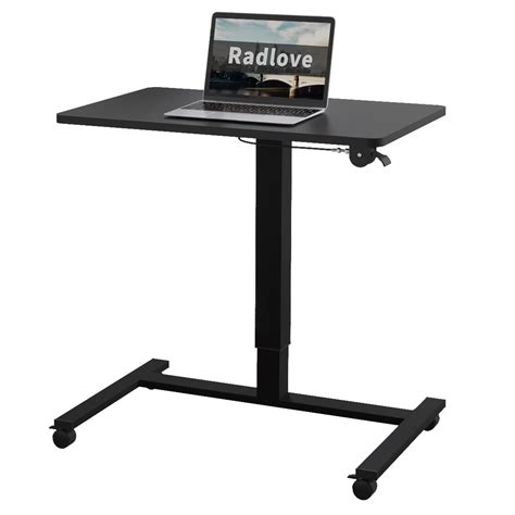 Buy Mobile Standing Desk Height Adjustable Sit To Stand Table 28 X 20
