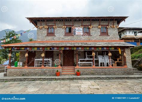 Old Nepali House In Remote Area Stock Image Image Of Editorial